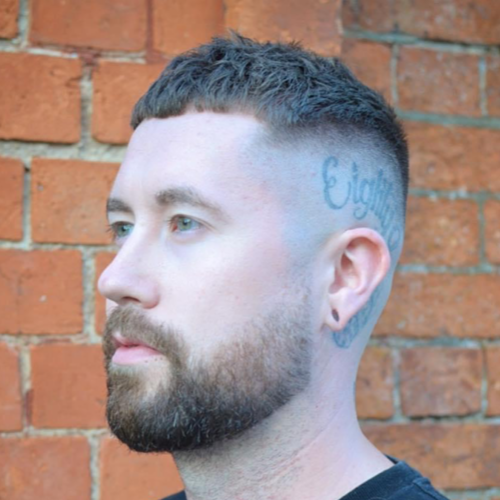 Skin fade and line